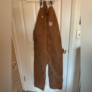 Carhartt Classic Brown Bib Overalls